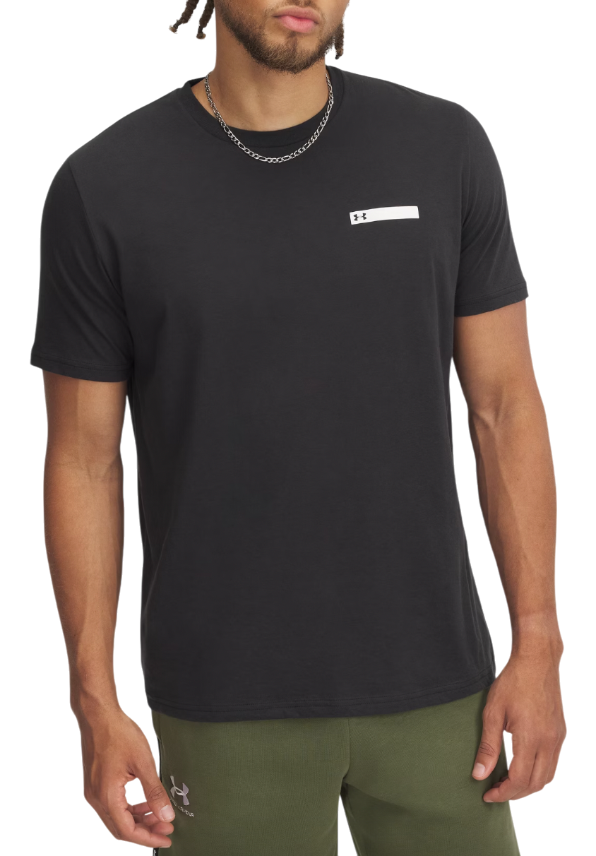 Тениска Under Armour Strip Logo Short Sleeve T-Shirt Черно | 1390203-001, 0