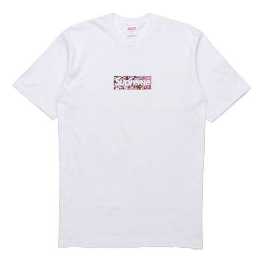 Тениска Supreme Floral Box Logo Graphic T-Shirt Бяло | SUP-SS20-590