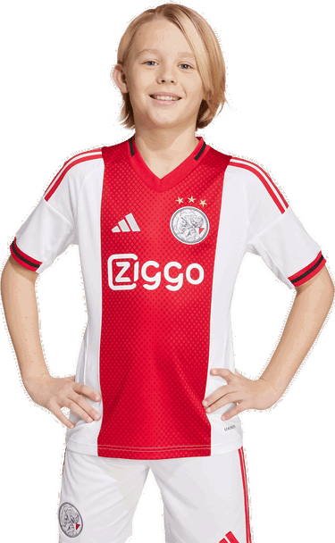 Фланелка adidas Performance Ajax Amsterdam 25/26 Home Jersey Kids Червено | JI7217, 3