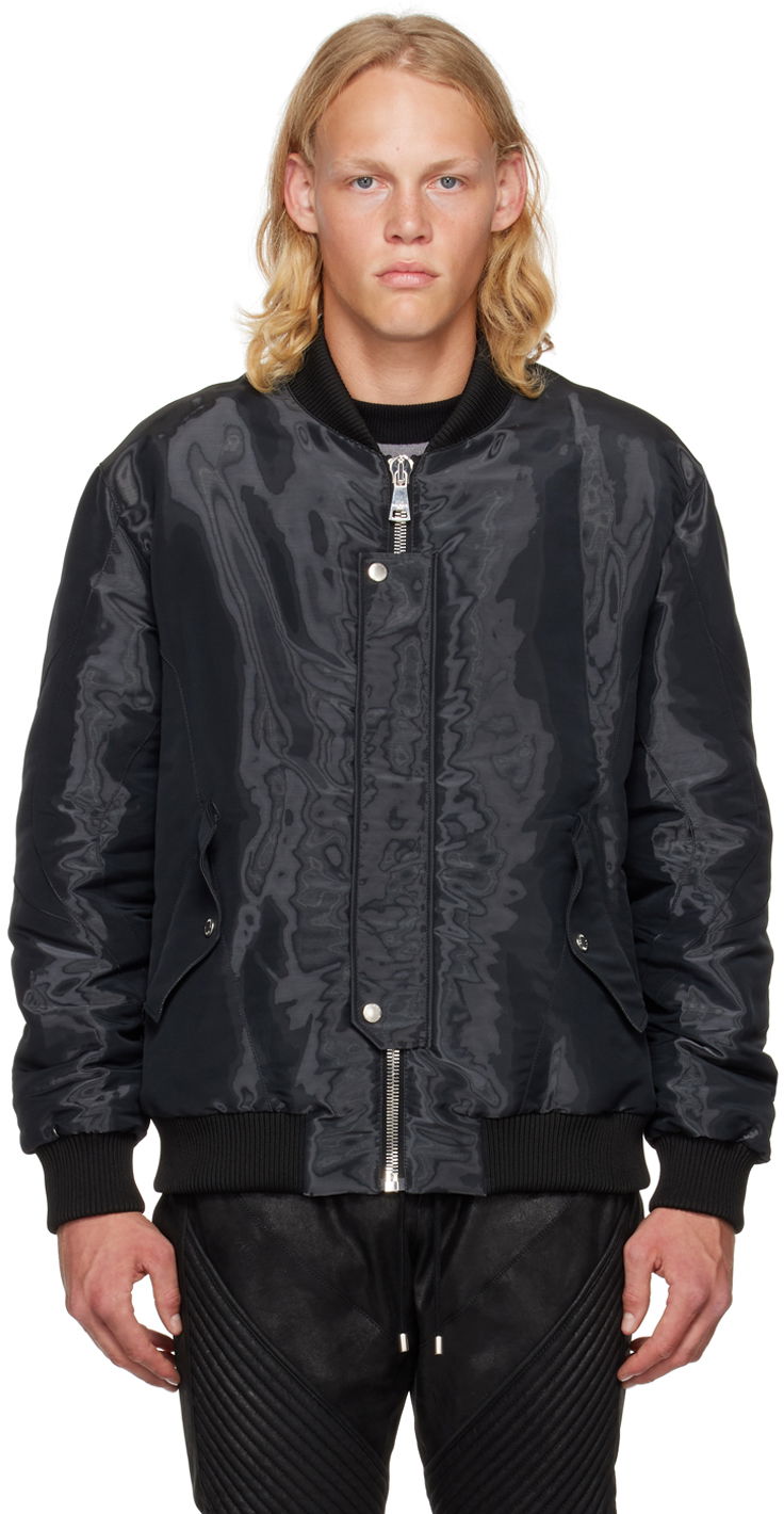Яке бомбър Balmain Balmain Padded Bomber Jacket Черно | YH0TF270XD49