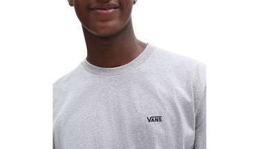Тениска Vans Left Chest Logo Tee Сиво | VN0A3CZEATJ, 4