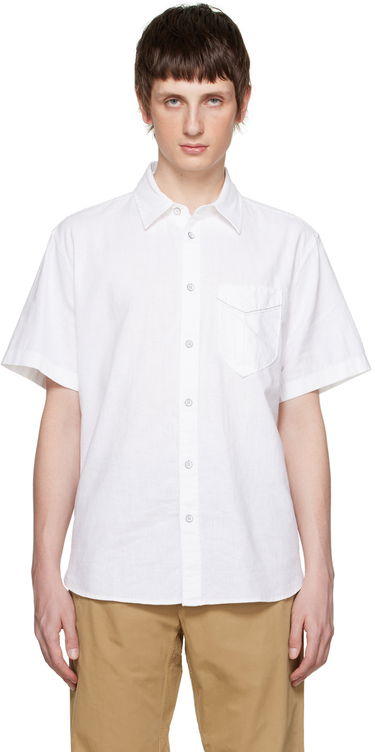 Риза rag & bone Rag & Bone Arrow Short Sleeve Shirt Бяло | MBW23PA412CHML, 0