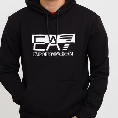 Суитчър Emporio Armani Men's Black Hoodie Черно | 6RPM02-0200, 2