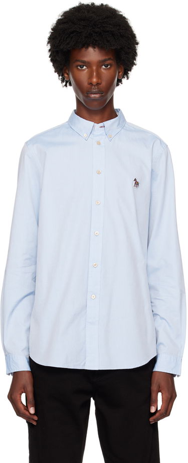 Риза Paul Smith PS Paul Smith Zebra Oxford Shirt Синьо | M2R-599R-FZEBRA-44, 0