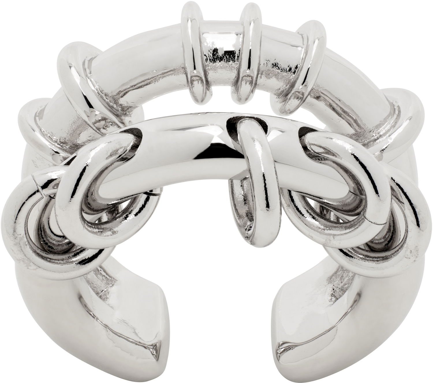 Пръстен We11done We11done Double Hoop Ring Металик | WD-AJ0-25-505-U-SV, 0