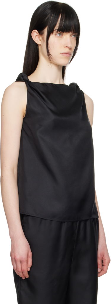 Потник Loulou de Saison Loulou de Saison Remy Knotted Tank Top Черно | REMY, 1