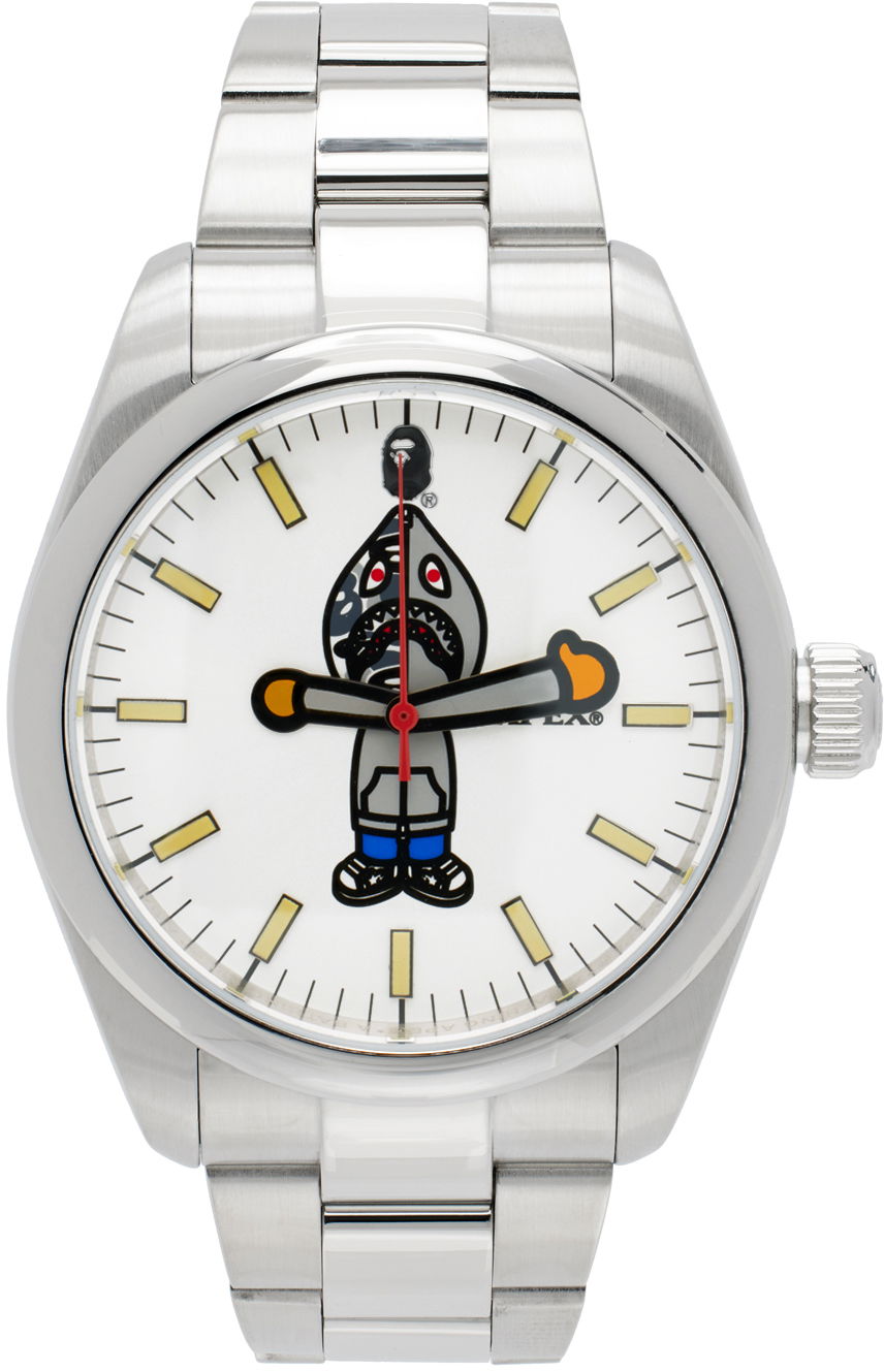 Часовник BAPE Shark Seijin M Analog Watch Металик | 001WHK201305M, 0