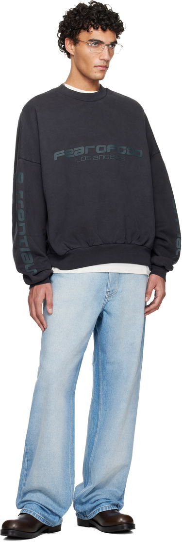 Суитчър Fear of God Fear of God ESSENTIALS Holiday 'Los Angeles' Heavy Fleece Cropped Sweatshirt Сиво | 192HO256893F, 4