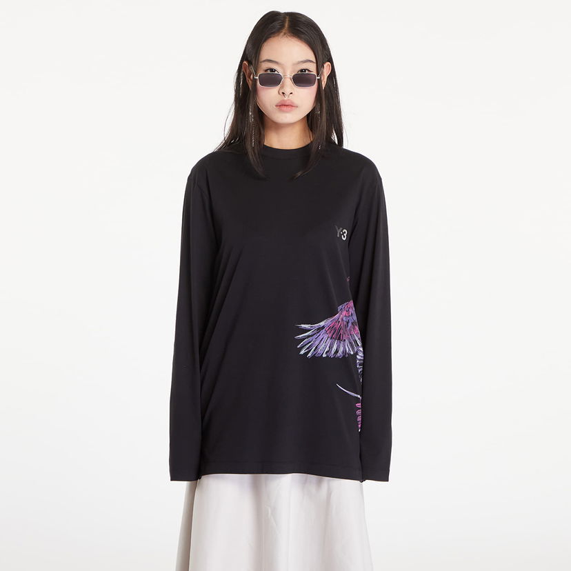 Тениска Y-3 Graphic Long Sleeve Tee UNISEX Черно | IX5037