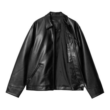 Яке Carhartt WIP Black Faux Leather Jacket Черно | I034426_6, 1