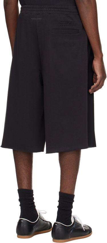 Къси панталони Maison Margiela MM6 Maison Margiela Pleated Knee-Length Shorts Черно | SH0MU0013 MTN042, 2
