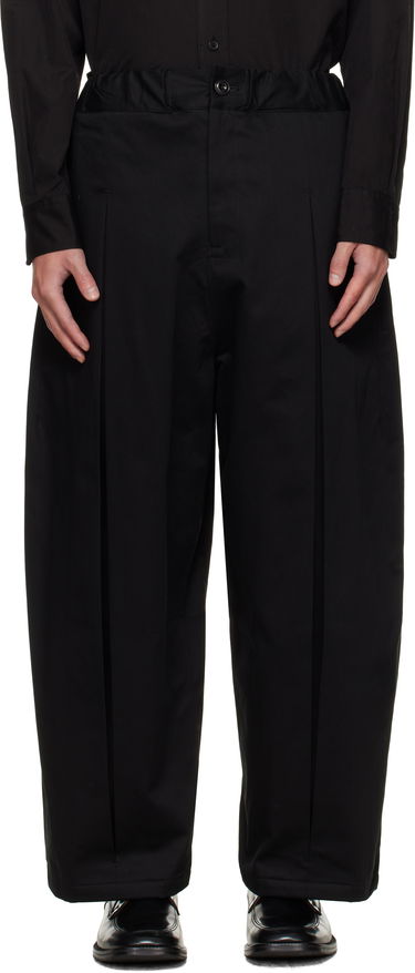 Панталони sage NATION SAGE NATION Box Pleat Trousers Черно | S011 BOX PLEAT TROUSER COTTON, 0