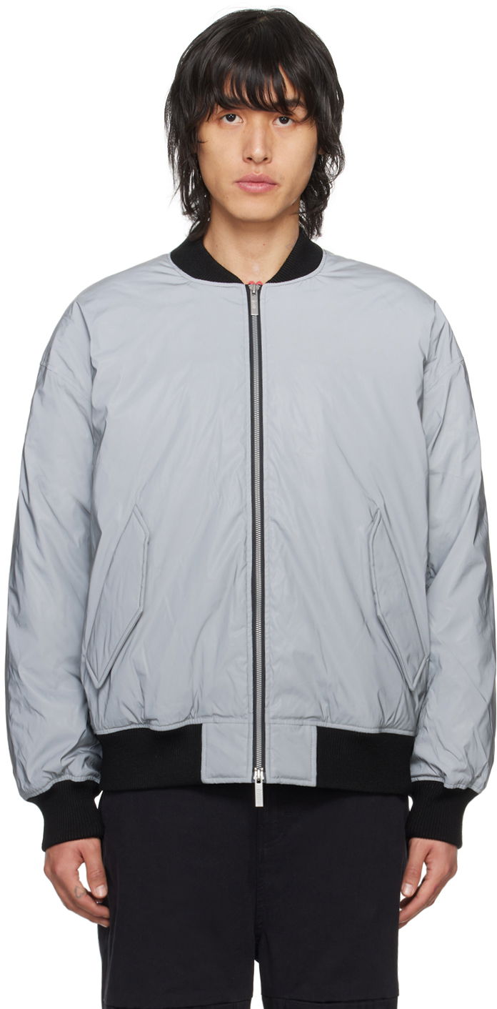 Яке бомбър izzue Reflective Down Bomber Jacket Сиво | IZXDND7104F3LSVX