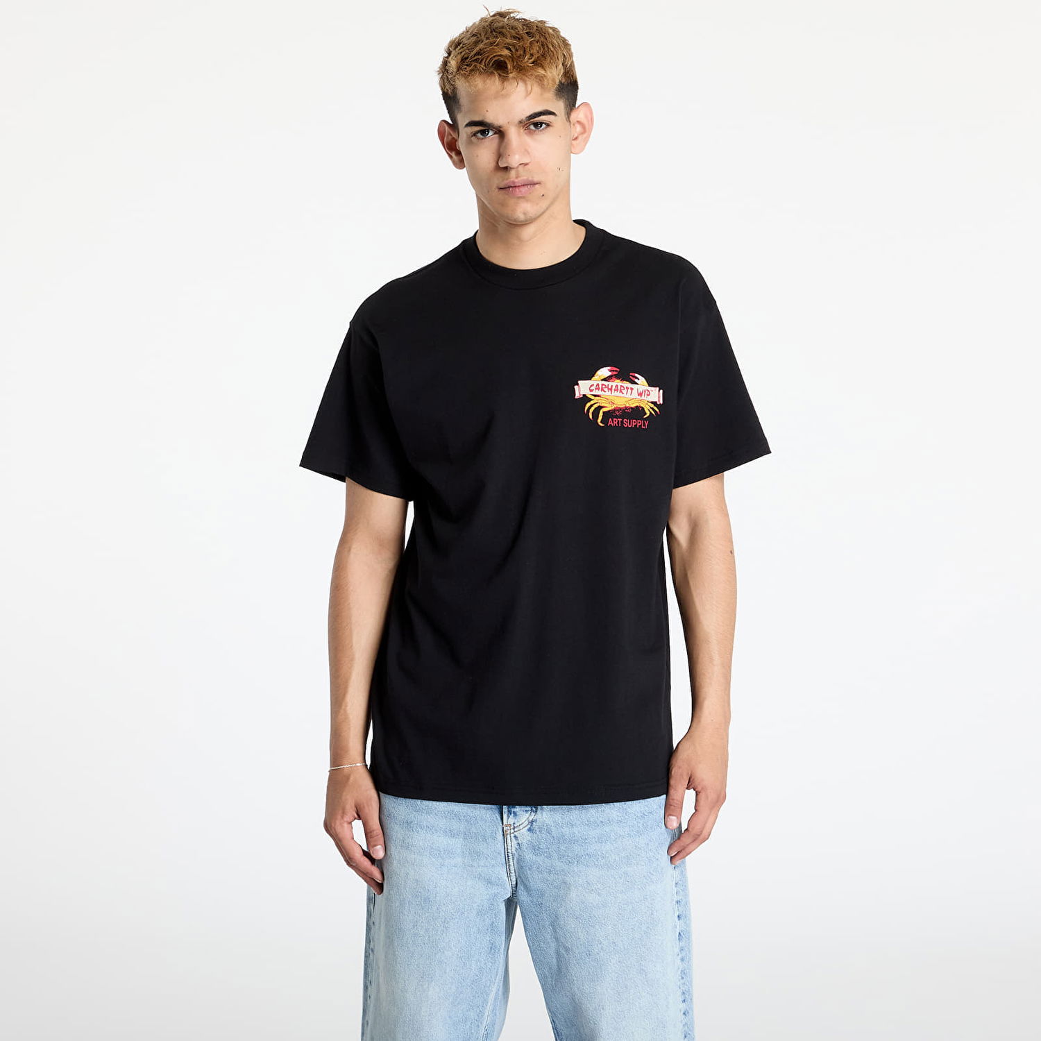 Тениска Carhartt WIP Crab Paint Graphic Short Sleeve T-Shirt Черно | I034778.89XX, 0
