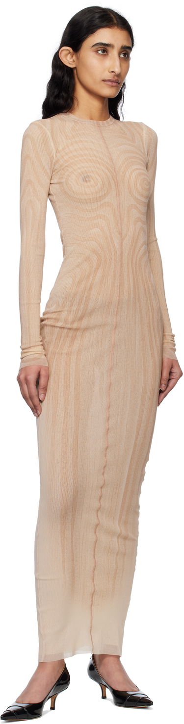 Pокля Jean Paul Gaultier Jean Paul Gaultier 'The Long Spirale' Maxi Dress Бежово | 25/34-F-RO390-T587-2026, 3