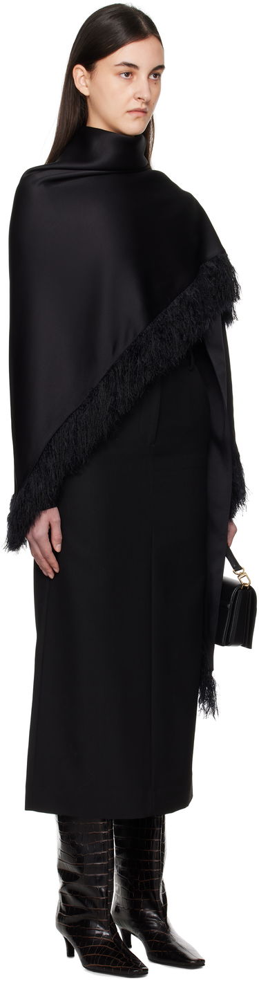 Пола TOTEME TOTEME Fringe Shawl Черно | 251-WSC4504-FB0344, 1
