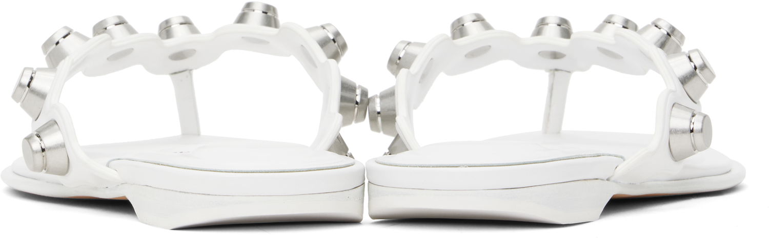 Кецове и обувки Alexander Wang Alexander Wang Rexa Thong Flat Sandals Бяло | 30225S008, 1