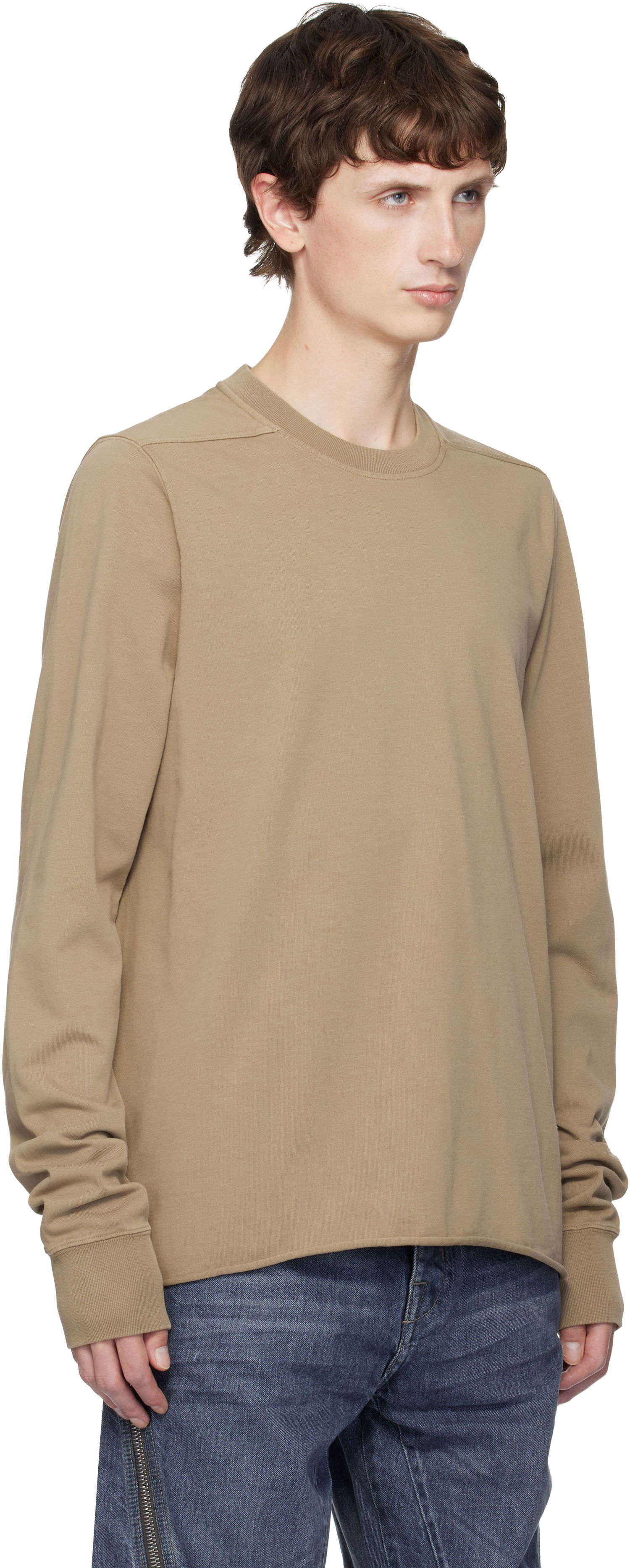 Суитчър Rick Owens DRKSHDW Concordians Crewneck Sweatshirt Бежово | DU02E7279 RIGP, 1