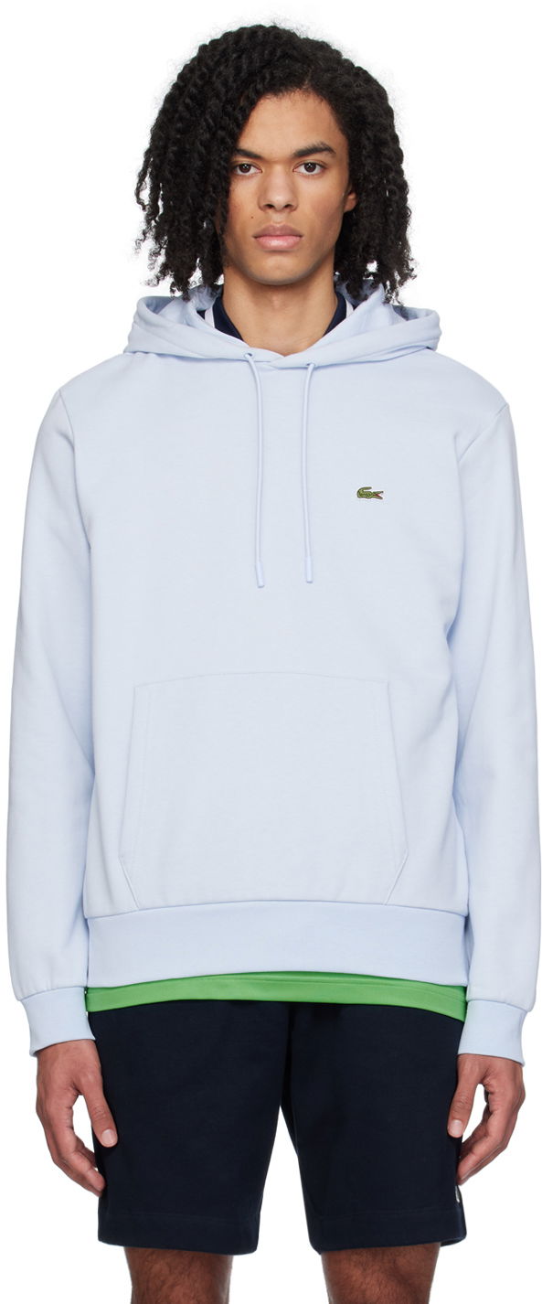 Суитчър Lacoste Drawstring Hoodie Синьо | SH9623_J2G