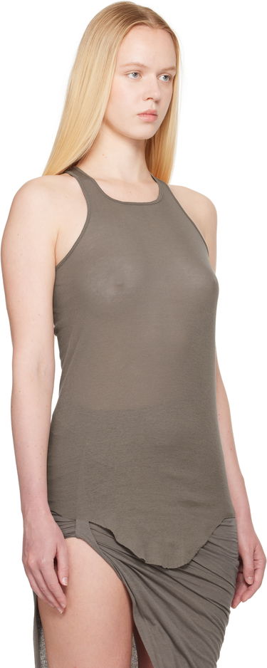 Потник Rick Owens Rick Owens Hollywood Basic Rib Tank Top Черно | RO01E7101 MR, 4