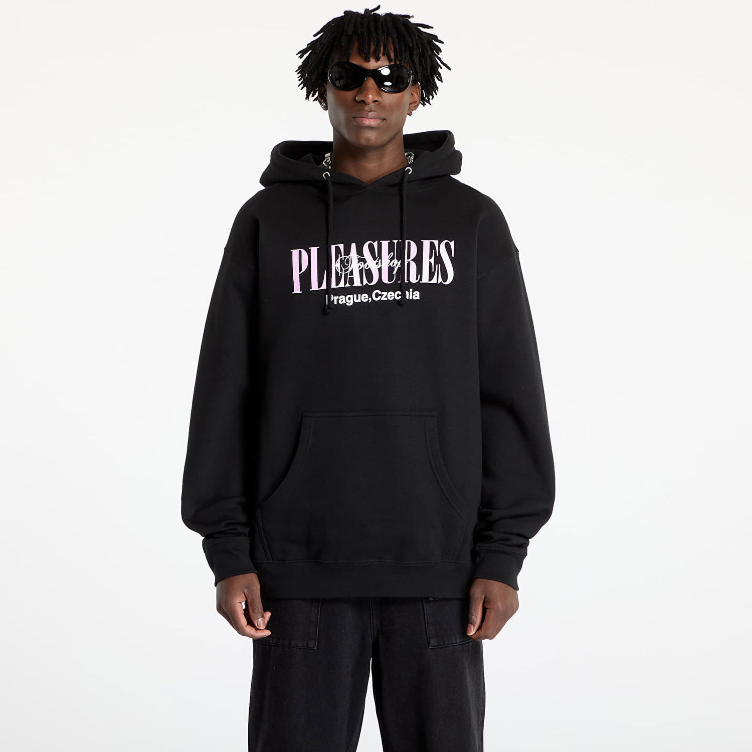Суитчър Pleasures FTSHP x Angel Black Hoodie Черно | P24W076 BLACK, 0