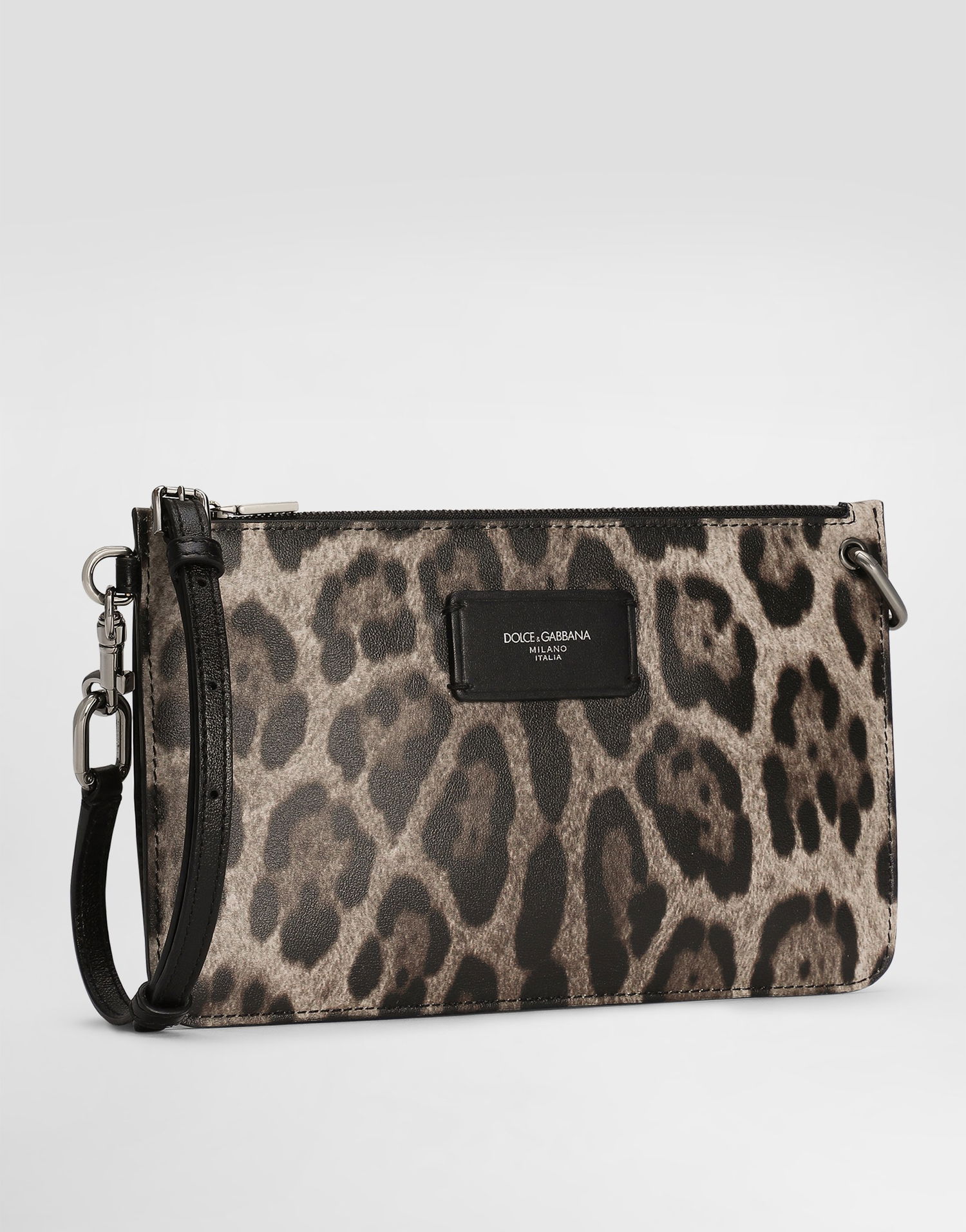 Чанта за пътуване Dolce & Gabbana Dolce & Gabbana Calfskin Leopard Print Toiletry Bag Многоцветен | BP3343A6519HY13M, 1