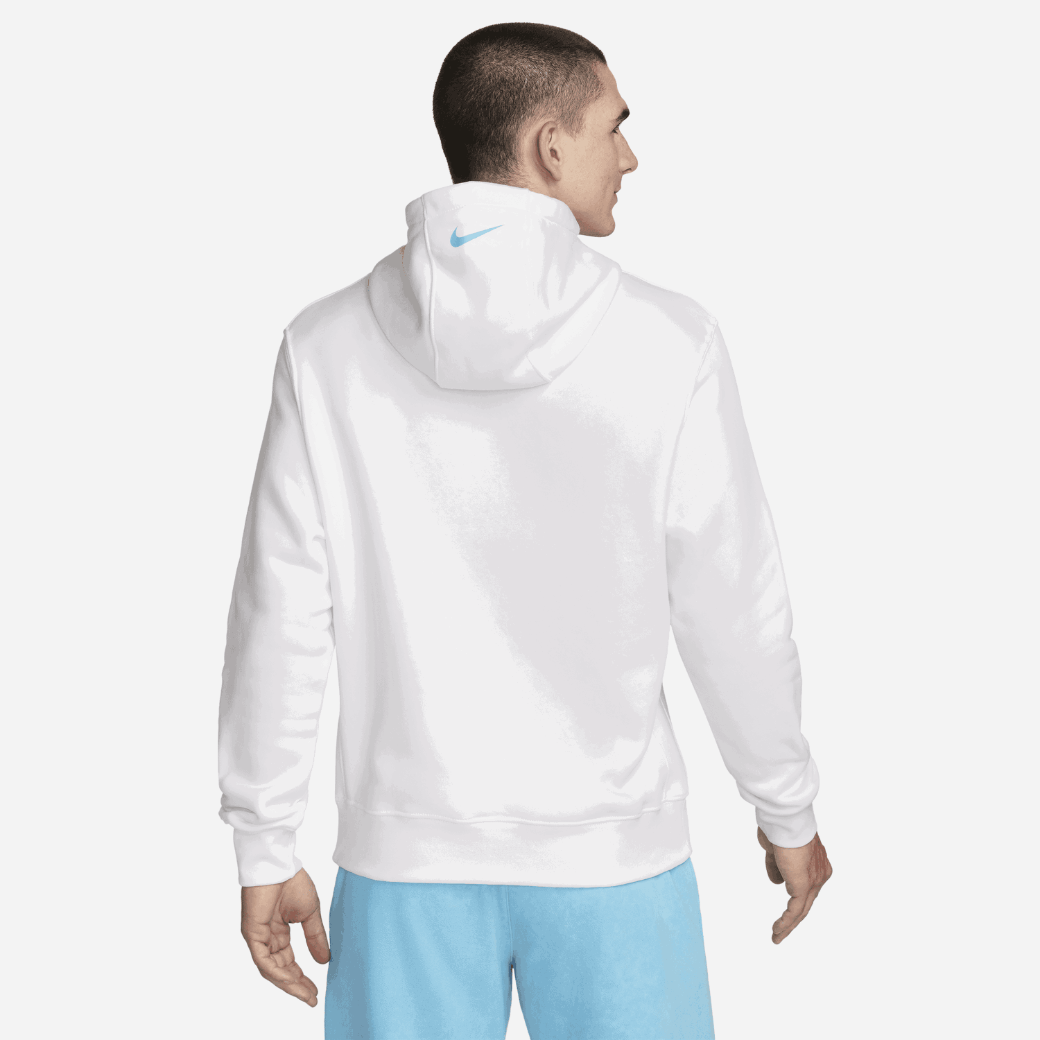 Суитчър Nike mikina s kapucí Sportswear Бяло | FZ0201-100, 1