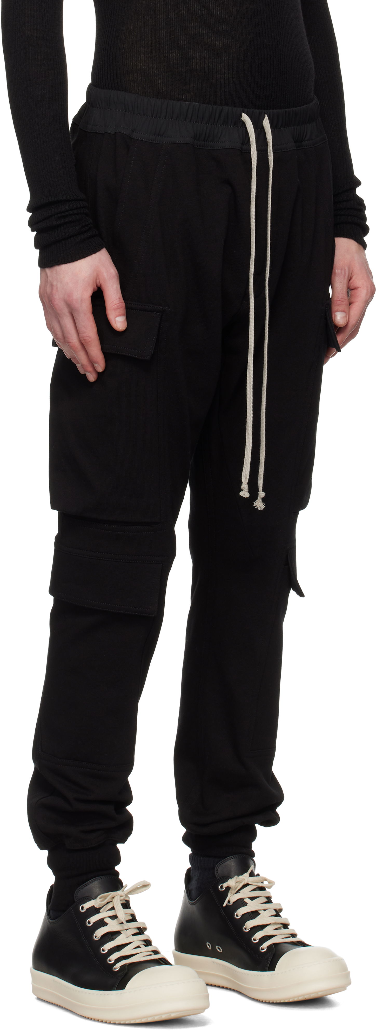 Карго панталони Rick Owens Rick Owens Hollywood Mastodon Megacargo Pants Черно | RU01E5337 BA, 1