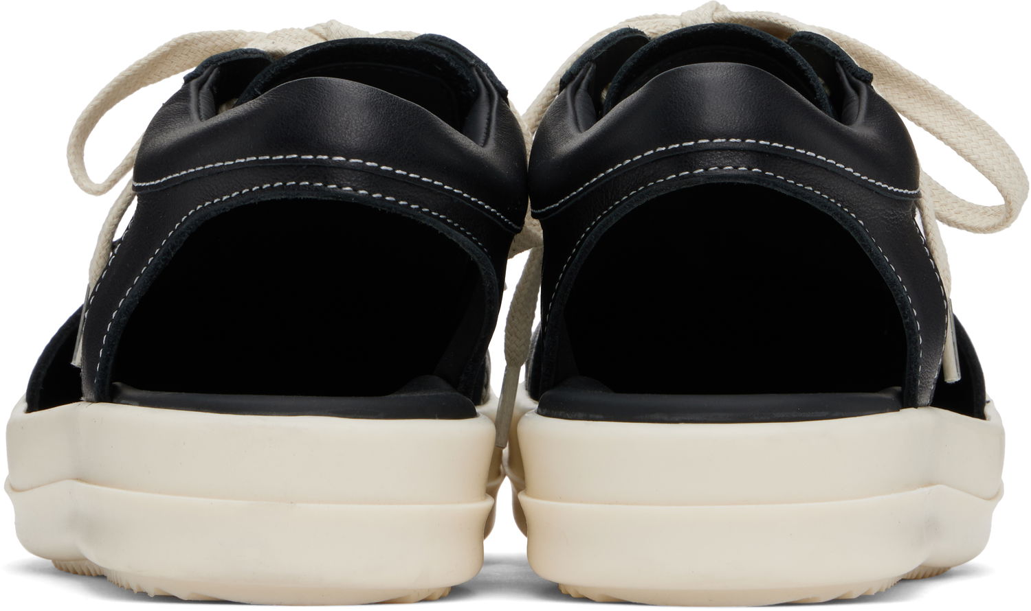 Кецове и обувки Rick Owens Rick Owens Hollywood Hollowed Vintage Sneaks Черно | RP01E7897 LCO, 1