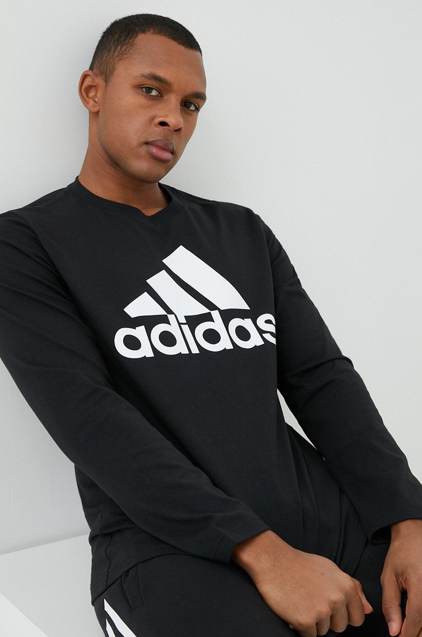 Тениска adidas Originals Long Sleeve Graphic T-Shirt Adidas Черно | IC9308, 0