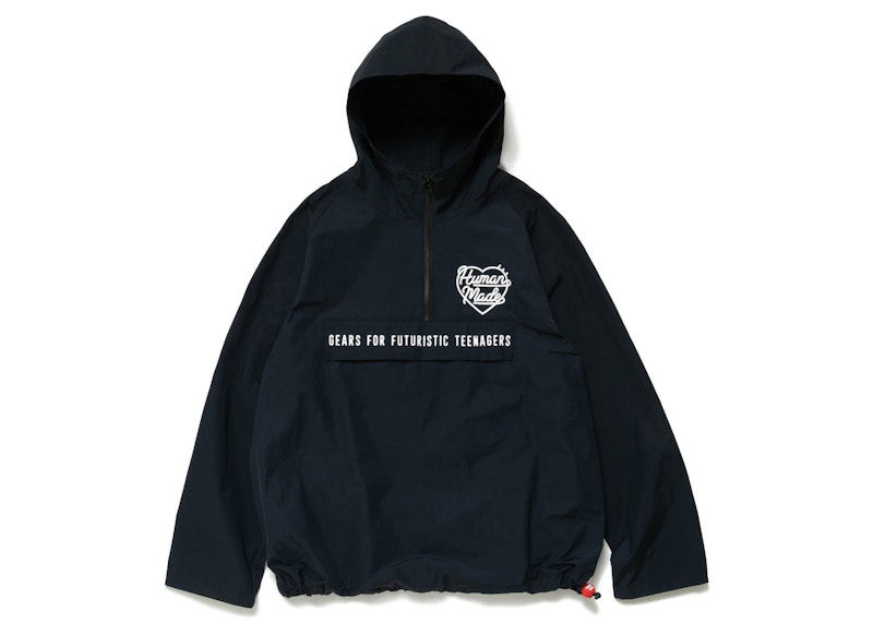 Яке Human Made Half Zip Anorak Jacket Тъмно синьо | HM24JK004, 0