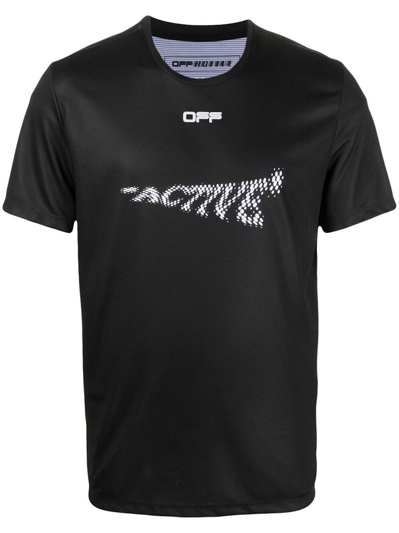 Тениска Off-White Active Arrows S/S T-shirt Black/White Черно | OMVA017V21FAB0021001