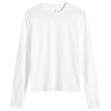 Тениска SKIMS Relaxed Fit Long Sleeve T-Shirt Бяло | LS-LST-6976W-SNOW, 1