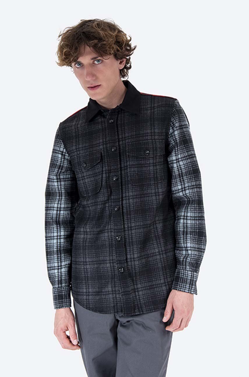 Риза WOOLRICH Alaskan Melton Wool Shirt Long Sleeve Черно | CFWOOS0051MRUT2355, 0