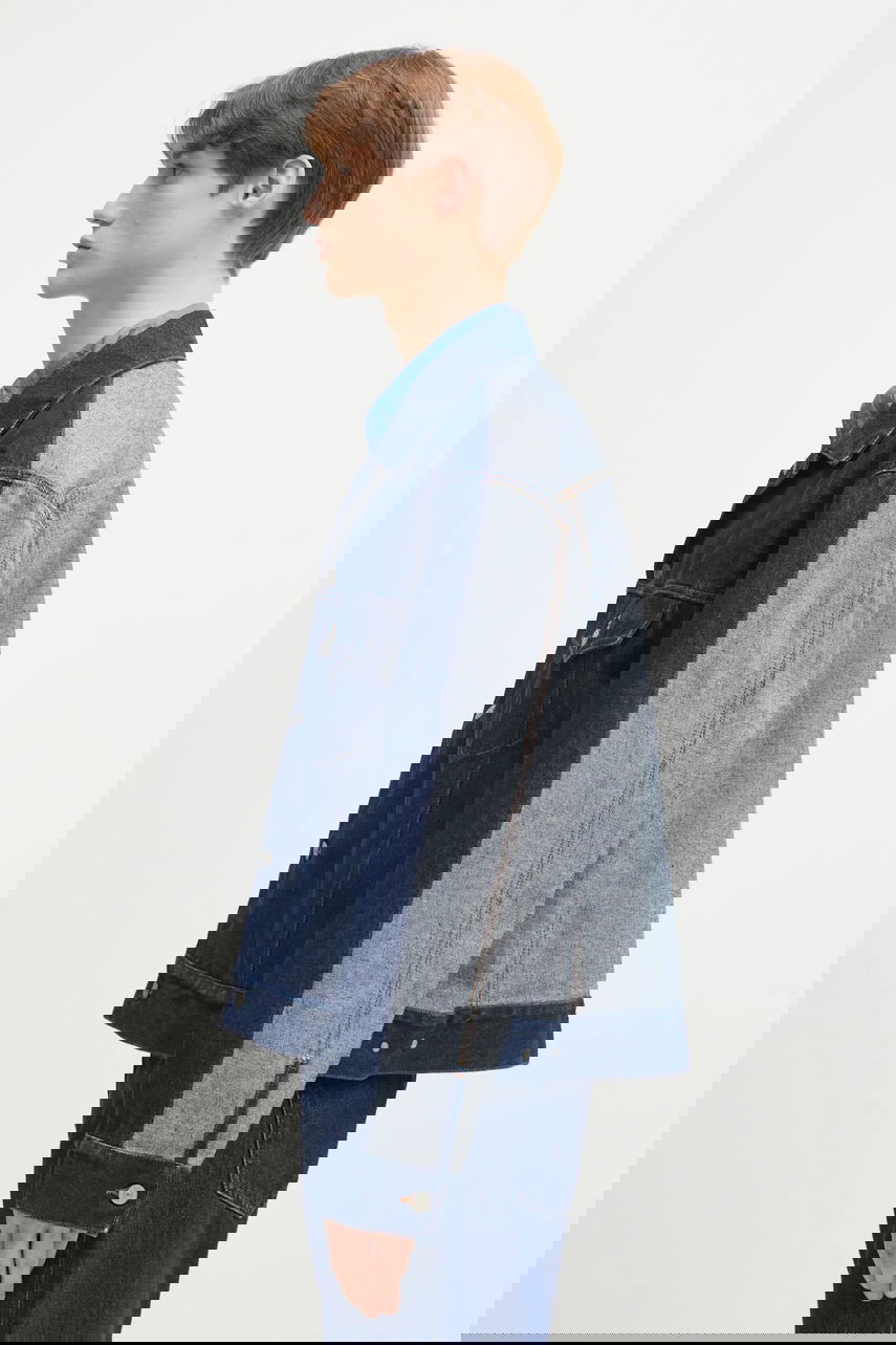 Яке Maison Margiela Denim Jacket with Contrast Stitching Синьо | SH0AM0038, 1