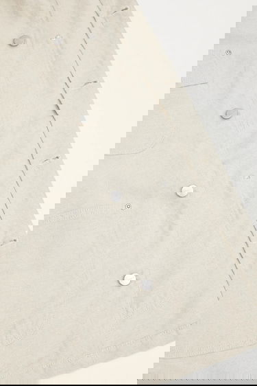 Яке Carhartt WIP Walter Linen Chore Jacket Бежово | I035552.502, 4