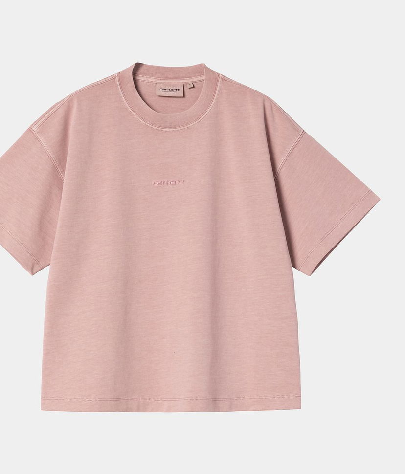 Тениска Carhartt WIP Women's Short Sleeve Benton T-Shirt Розово | I035528_5