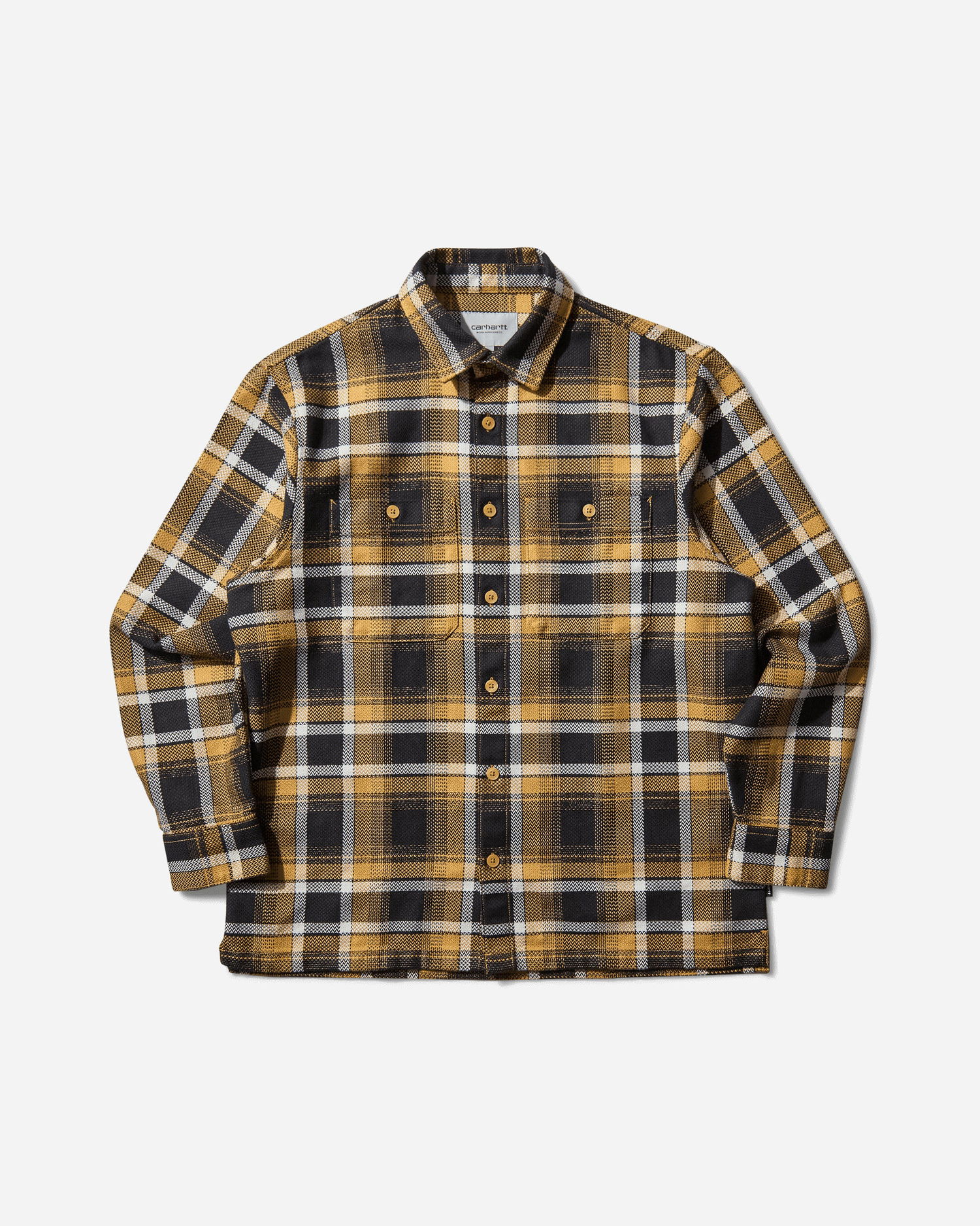 Риза Carhartt WIP Vaughn Longsleeve Shirt Жълто | I035325 35UXX, 1
