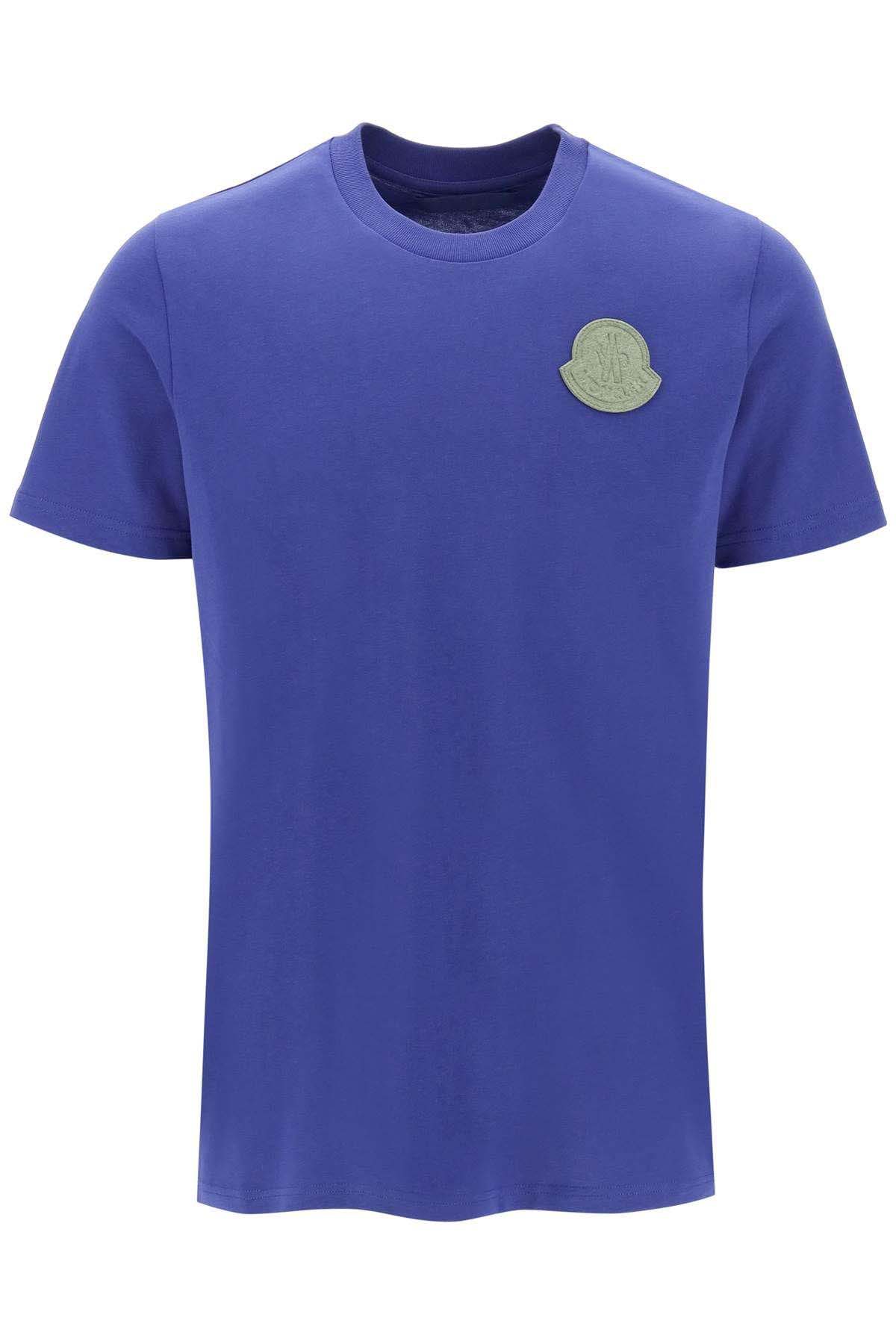 Тениска Moncler Logo Match T-Shirt Синьо | i20918c0006983927 63v, 0