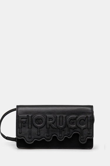 Дамска чанта Fiorucci Black Leather Shoulder Bag Черно | U01FPABA208LE01BK01, 0