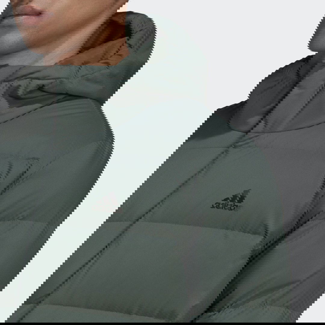 Яке adidas Originals Helionic Hooded Down Jacket Зелено | HG8749, 1