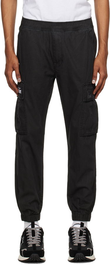 Карго панталони AAPE by A Bathing Ape AAPE by A Bathing Ape Embroidered Cargo Pants Черно | AAPPTM6959XXKBKX, 0