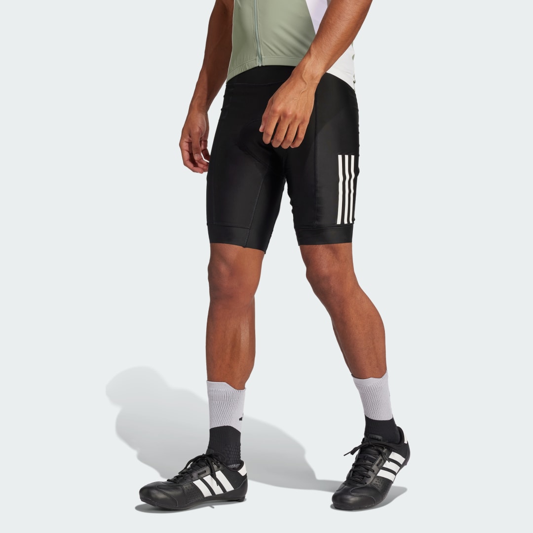 Къси панталони adidas Performance Essentials 3-Stripes Padded Cycling Shorts Черно | JD9150, 0