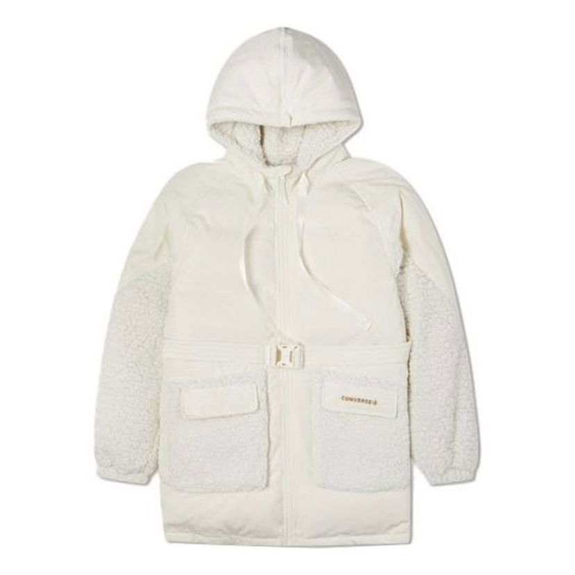 Парка Converse Short Padded Hooded Jacket Бяло | 10021987-281