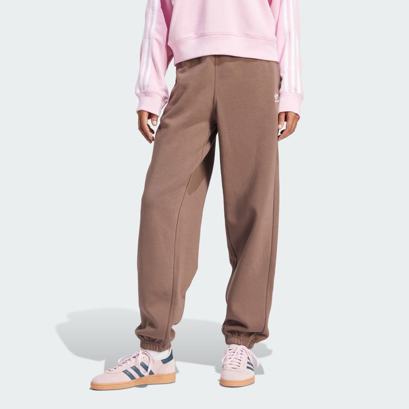 Спортни панталони adidas Performance Fleece Sweatpants Кафяво | IR5974