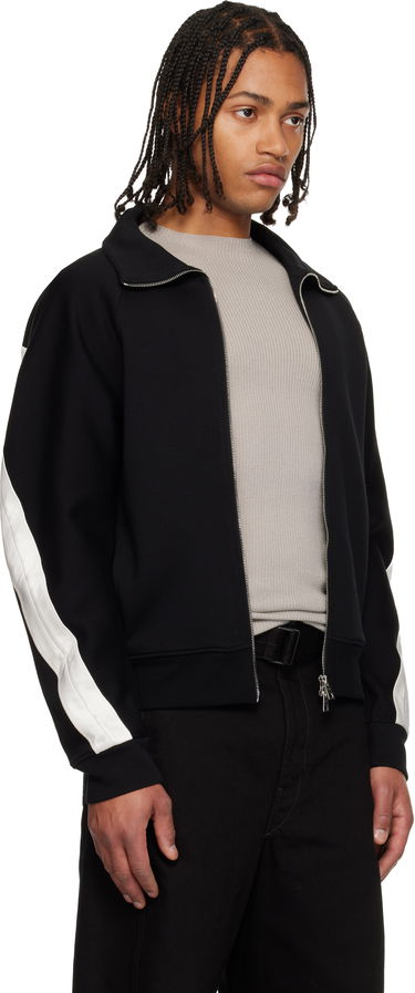 Суитчър Givenchy Zipped Open Seam Contrast Sweatshirt Черно | BMJ0NY319T001, 1