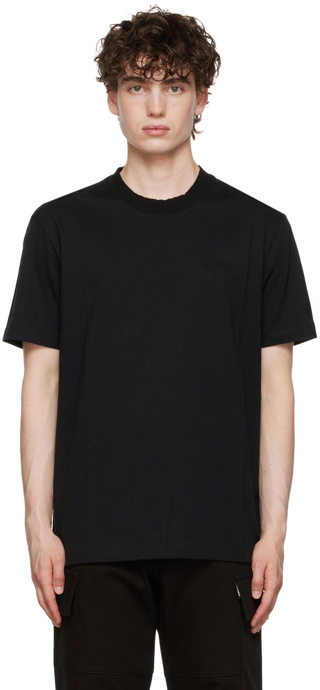 Тениска Versace Logo T-Shirt Черно | 1006436 1A04404, 0