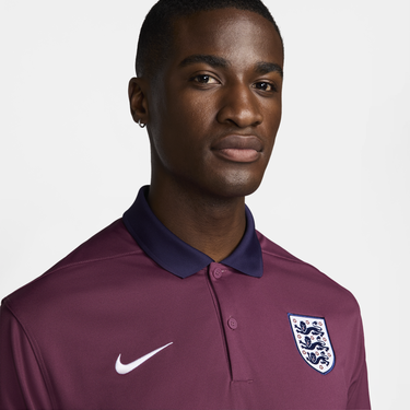 Поло тениска Nike Dri-FIT England Victory Бургунди | FZ5948-655, 3