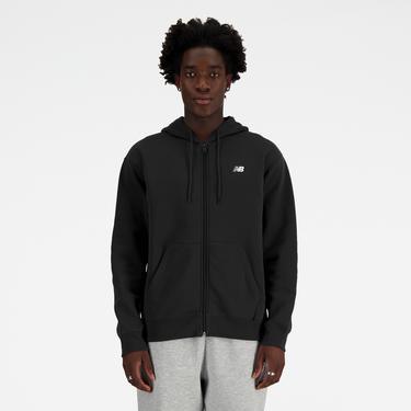 Суитчър New Balance Essentials Fleece Full Zip Hoodie Черно | mj41502-bk, 2