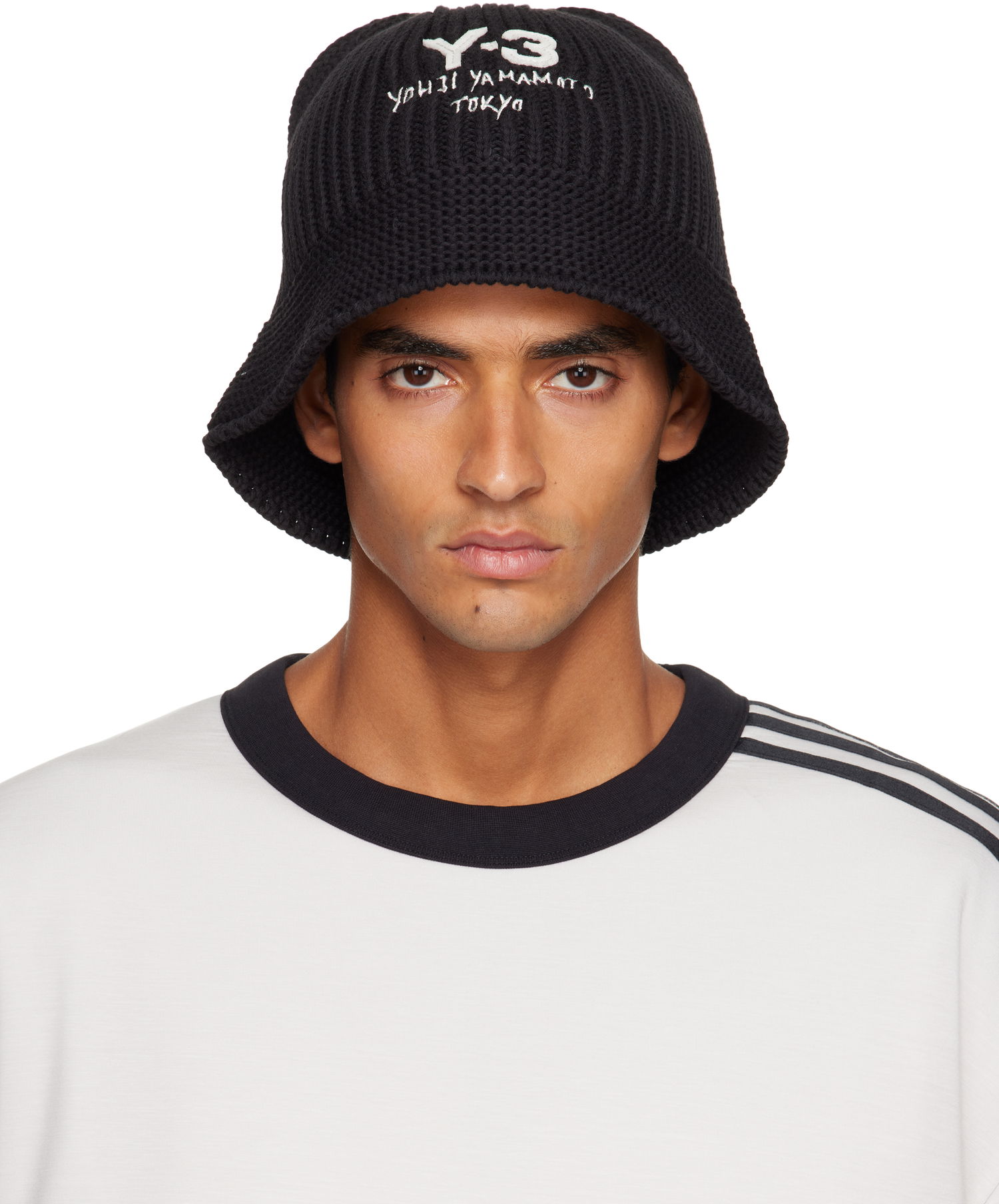 Шапка Y-3 Y-3 Heritage Knit Bucket Hat Черно | JX8305, 0